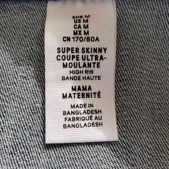 Mama Maternite Dark Wash Skinny Jeans Medium - Picture 6 of 7